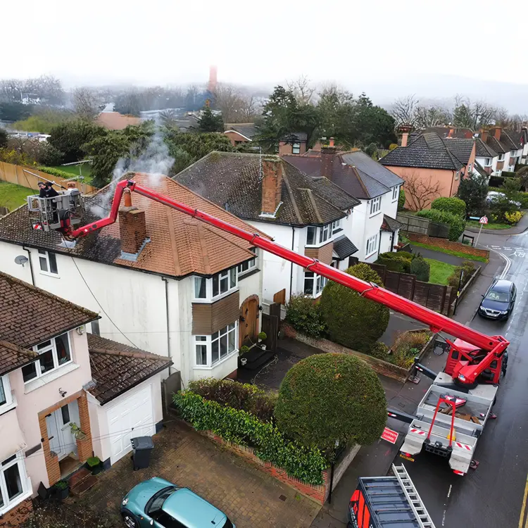 Safe working at height using truckmounted platform